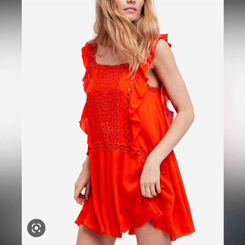 Free People Ruffle Mini Dress